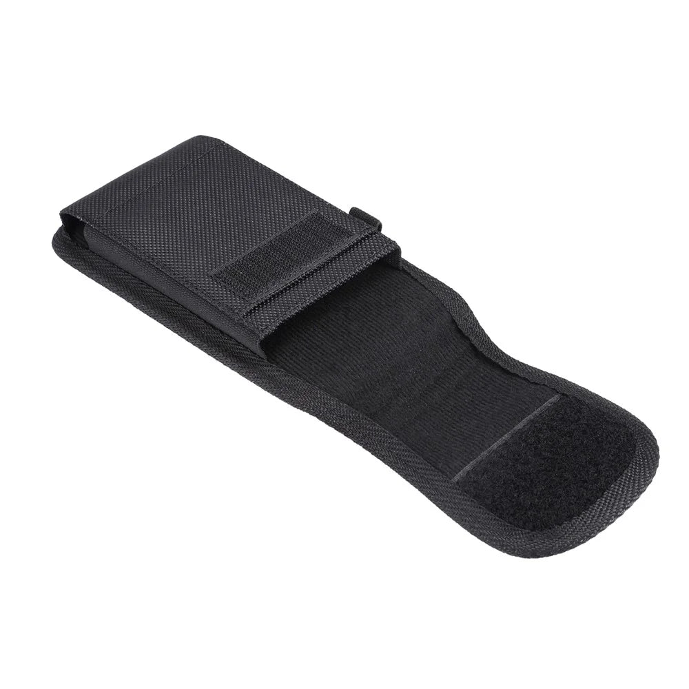 Universal Clip Oxford Cloth Hanging Waist Bag Card Holder Pouch Men Mobile Phone Bag for 5.7-6.3 inch Smartphones - Black - 7