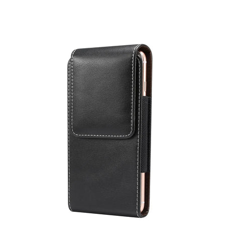 6.4-6.9 inch Universal Wear-resistant Leather Belt Clip Phone Pouch Case for iPhone Samsung Huawei Etc. - 1