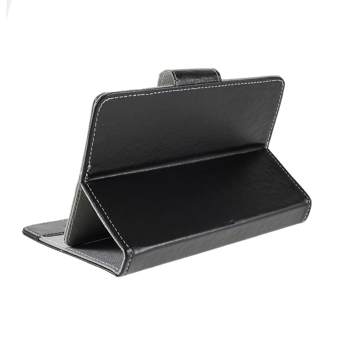 Crazy Horse Texture Leather Case Universal Tablet Cover for 10-inch Tablets - Rose - Black - 6