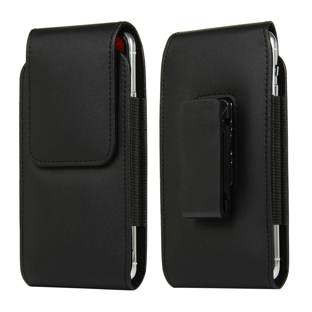 5 inch Universal Clip-on Waist Bag Card Holder Pouch Leather Phone Case for iPhone 6/S6/7/8/SE (2020)/SE (2022) - 1