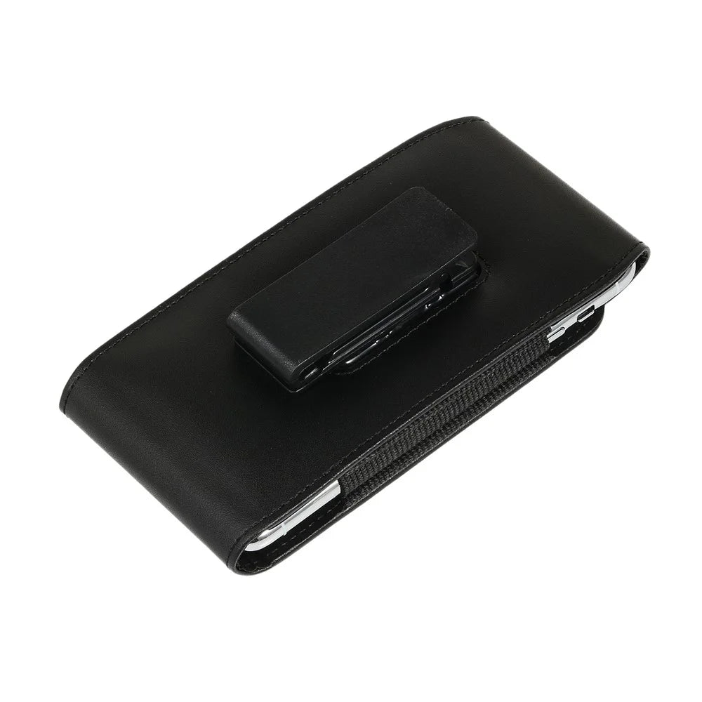 5 inch Universal Clip-on Waist Bag Card Holder Pouch Leather Phone Case for iPhone 6/S6/7/8/SE (2020)/SE (2022) - 5