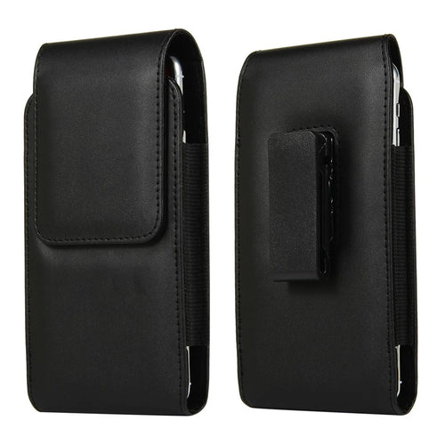 6.3 inch Universal Clip-on Waist Bag Card Holder Pouch Leather Phone Cover for iPhone 11/11 Pro/XR/XS - 1