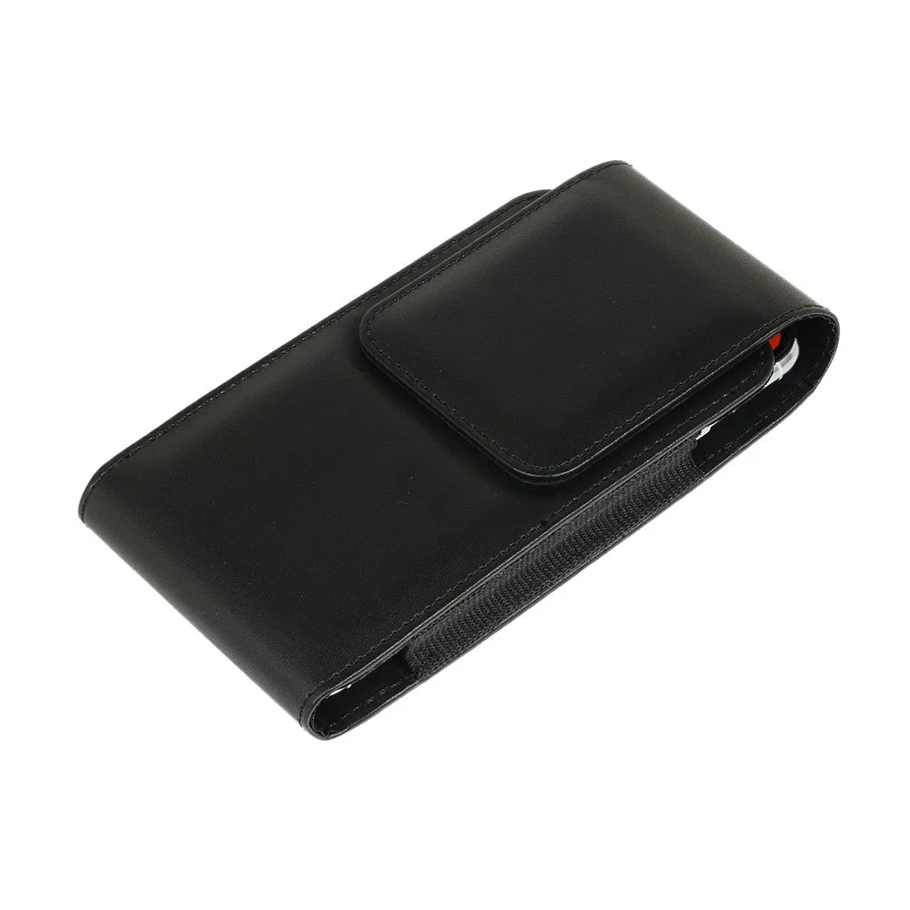 6.3 inch Universal Clip-on Waist Bag Card Holder Pouch Leather Phone Cover for iPhone 11/11 Pro/XR/XS - 4