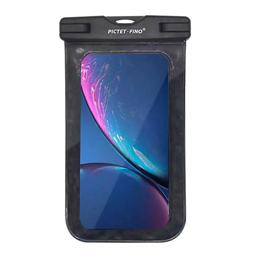 PICTET.FINO RH13 Universal IPX8 Waterproof Pouch Plastic PVC Case Bag for Cell Phone within 6.5 inches - Black - 1