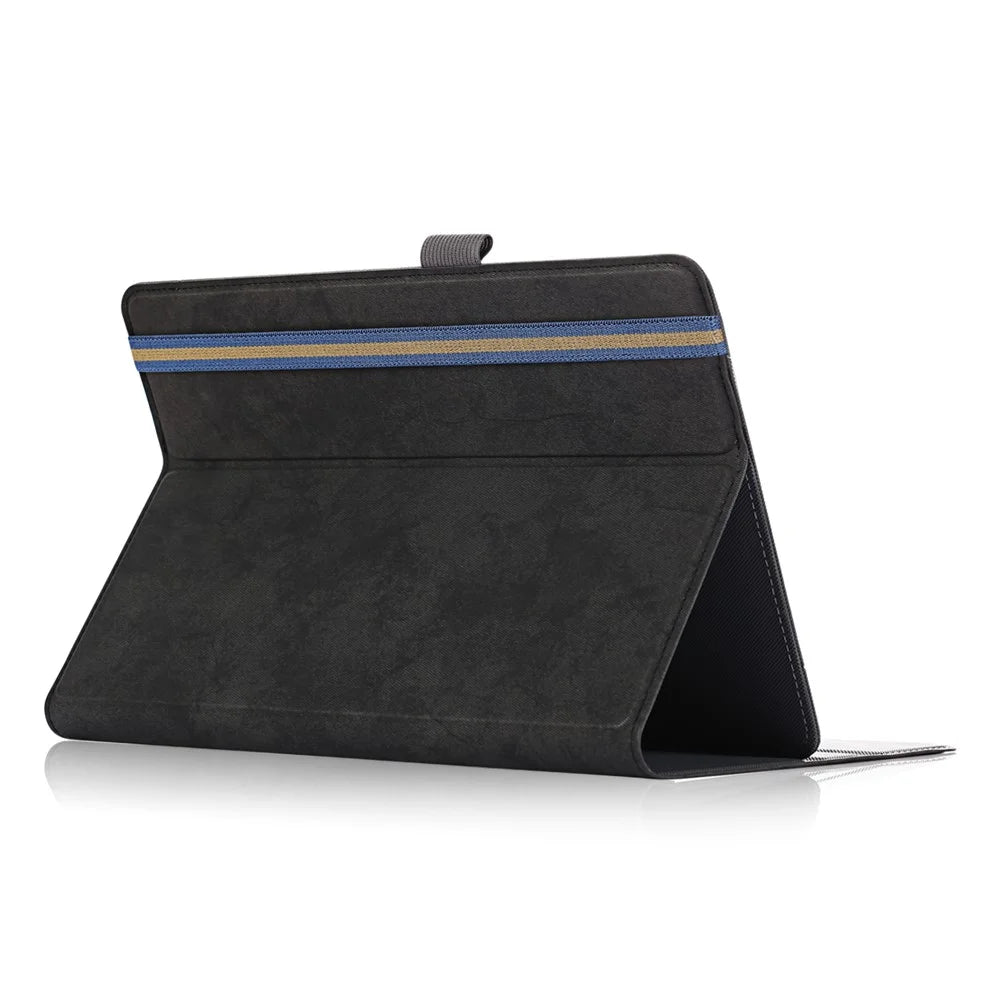 PU Leather Tablet Cover with Stand Case Universal for 9 - 10 Inches Tablet PC - Black - 6