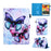Pattern Printing Universal Leather Case with Card Slots for 7-inch Tablet - Butterfly - 1