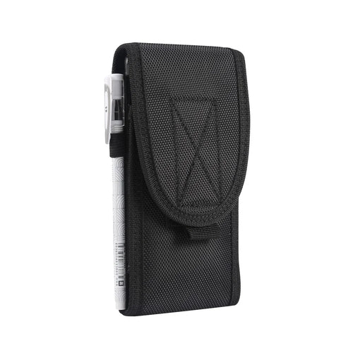 Universal Men Waist Phone Bag Case Cover for 5.5/6.3/6.5/6.7/7.2 inch Phones - Black - 1