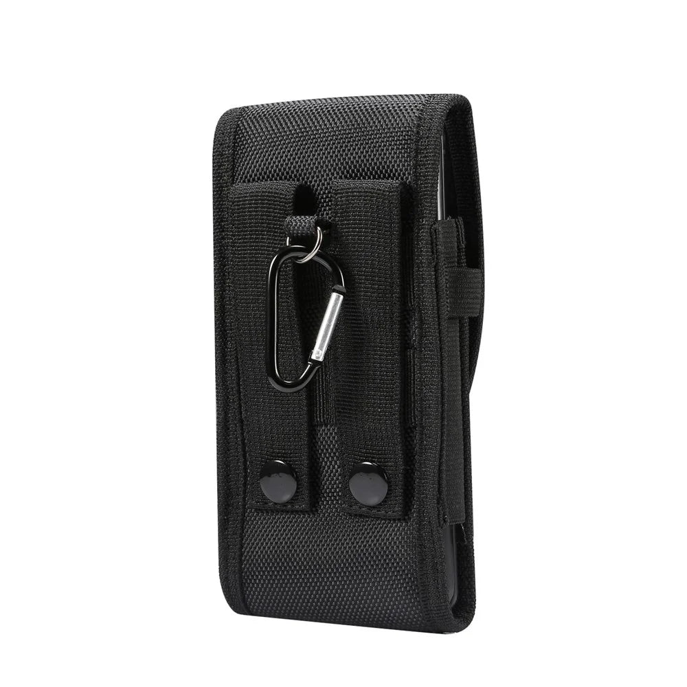 Universal Men Waist Phone Bag Case Cover for 5.5/6.3/6.5/6.7/7.2 inch Phones - Black - 2