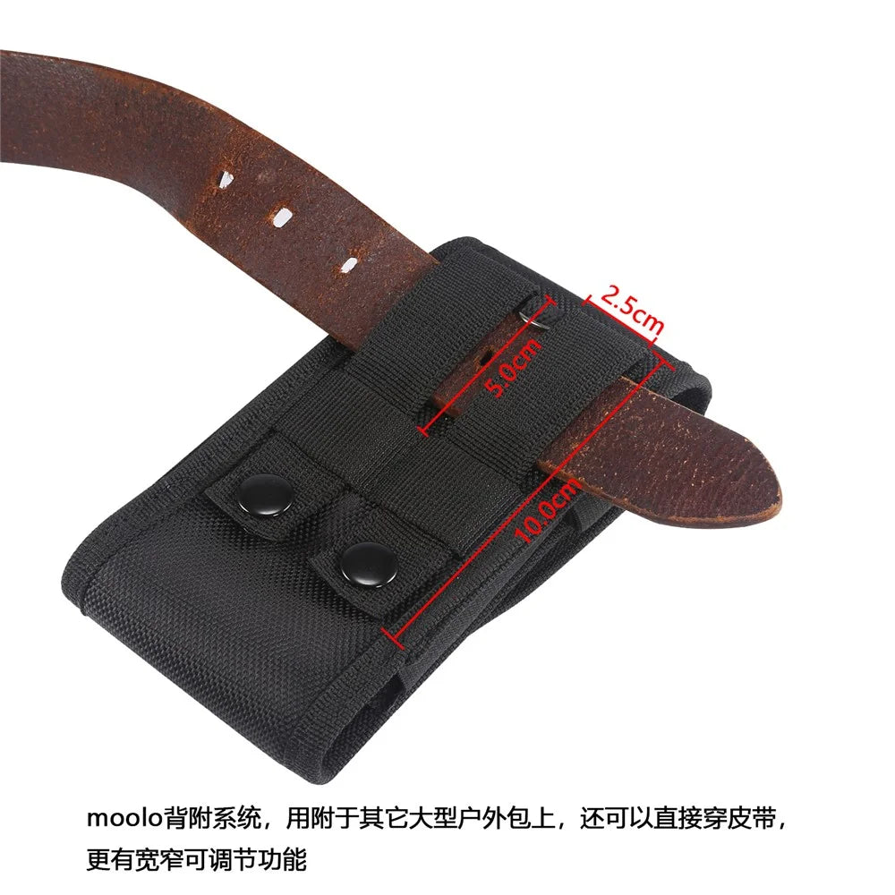 Universal Men Waist Phone Bag Case Cover for 5.5/6.3/6.5/6.7/7.2 inch Phones - Black - 4