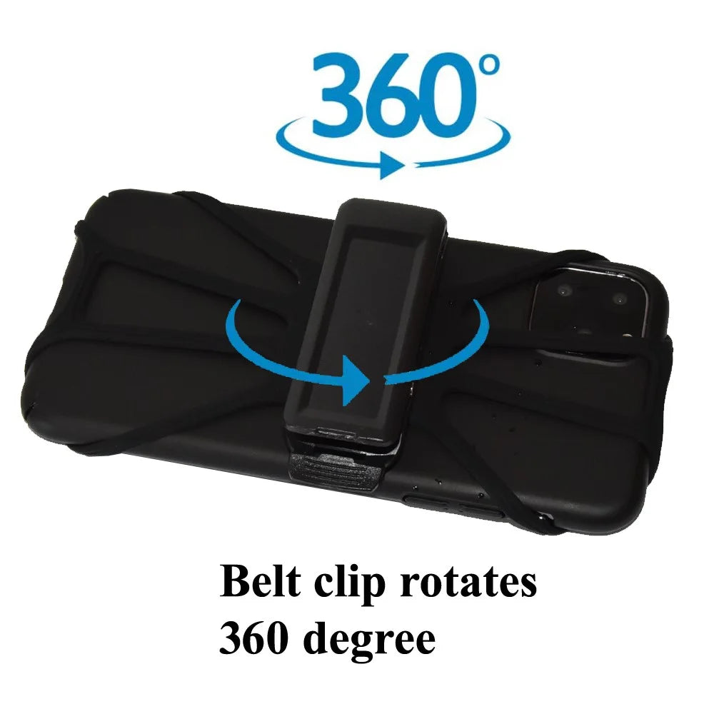 Universal Flexible Octopus Shape Phone Case + 360-degree Rotatable Belt Clip - 6