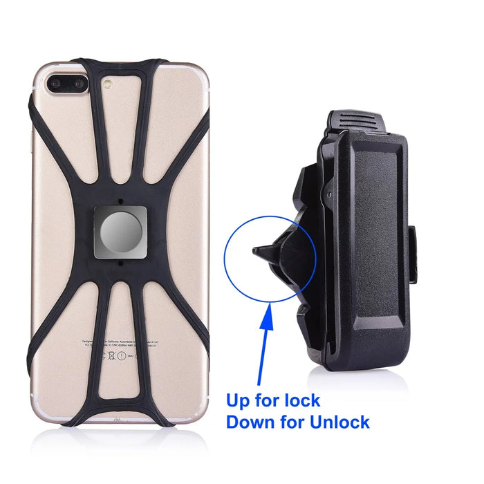 Universal Flexible Octopus Shape Magnetic Phone Shell + Belt Clip - 7