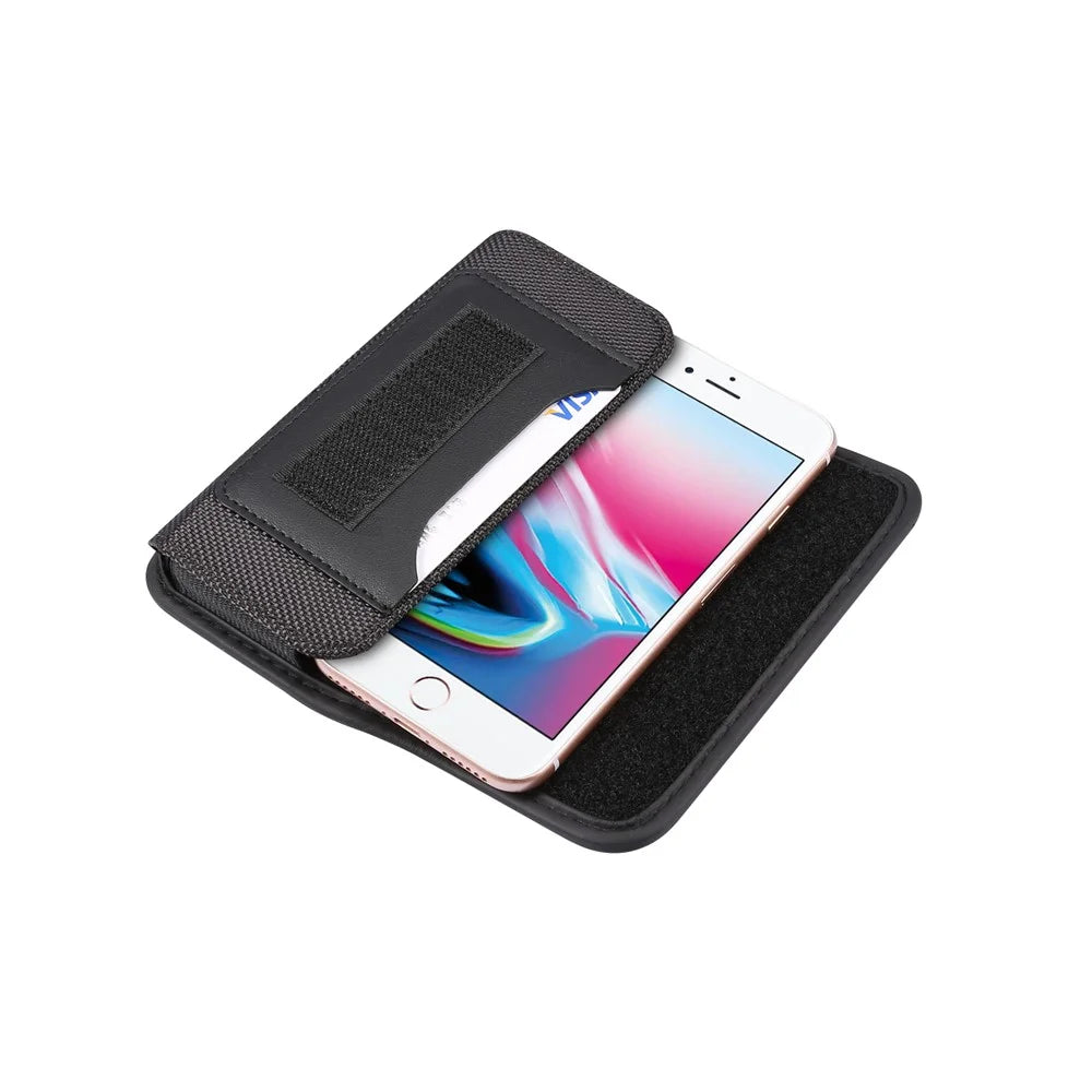 Universal Hanging Waist Bag Card Holder Pouch Men's Wallet Mobile Phone Bag for 4.7-inch Smartphones - 7