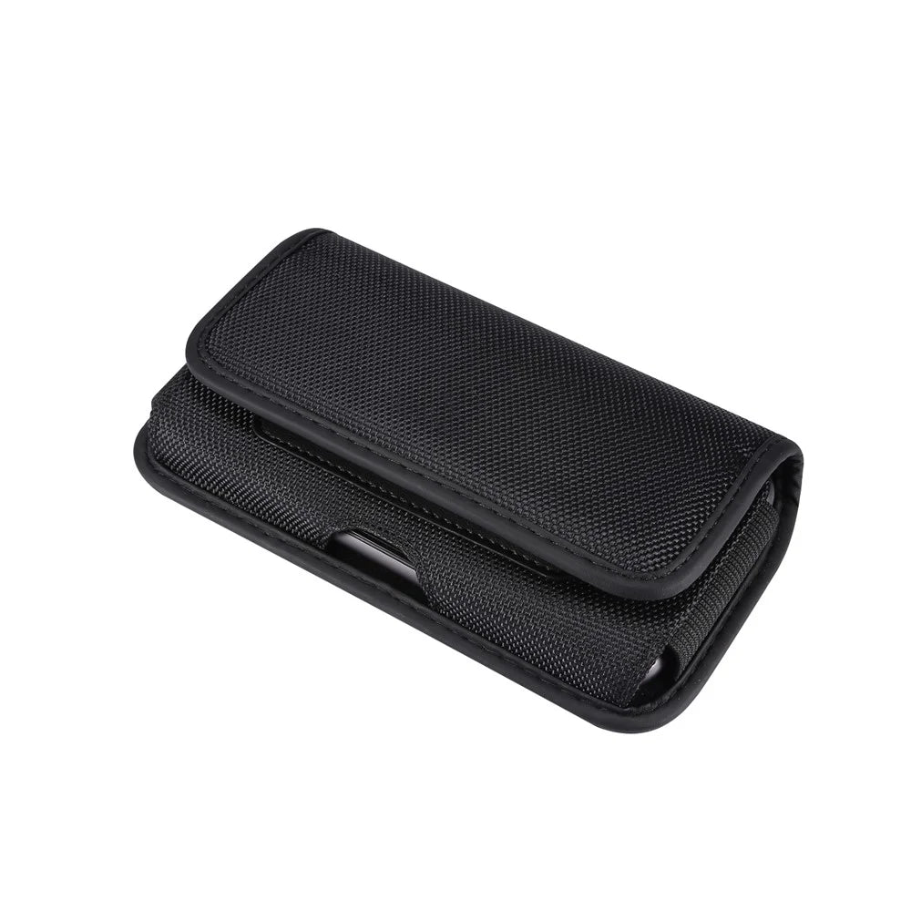 For iPhone 12 Pro Max/11 Pro Max / Samsung Galaxy Note20 4G/5G Durable Oxford Cross Waist Buckle Mobile Phone Case with Card Slot - 5