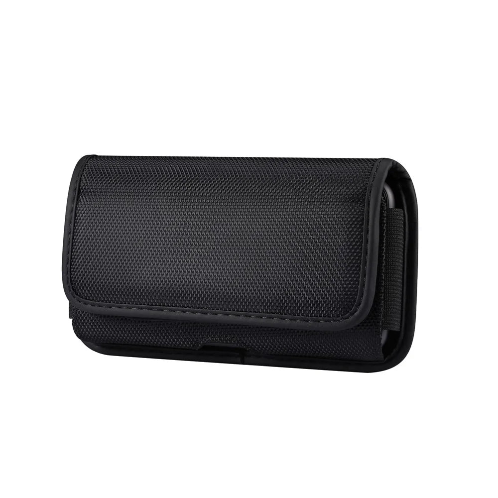 Universal Hanging Waist Bag Card Holder Pouch Men's Wallet Mobile Phone Bag for 6.9''-7.2'' Smartphones - 1