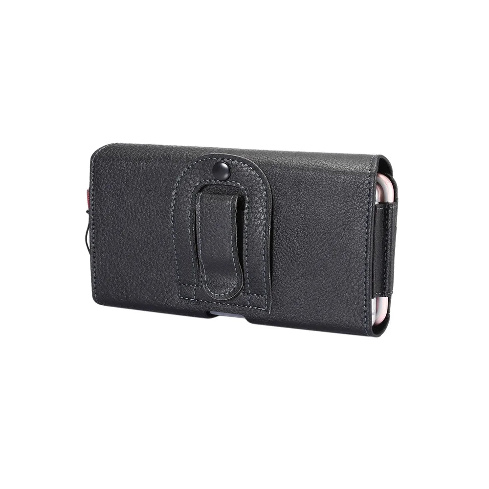6.7-inch PU Leather Belt Clip Case Card Bag Holster Pouch for iPhone 12 Pro Max / Samsung Galaxy Note20 Ultra / Huawei P40 Lite - 7