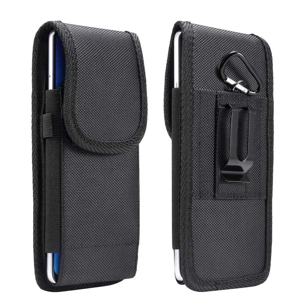 7.2 inch Universal Clip Oxford Cloth Hanging Waist Bag Card Pouch Mobile Phone Bag for iPhone Samsung Huawei - 1