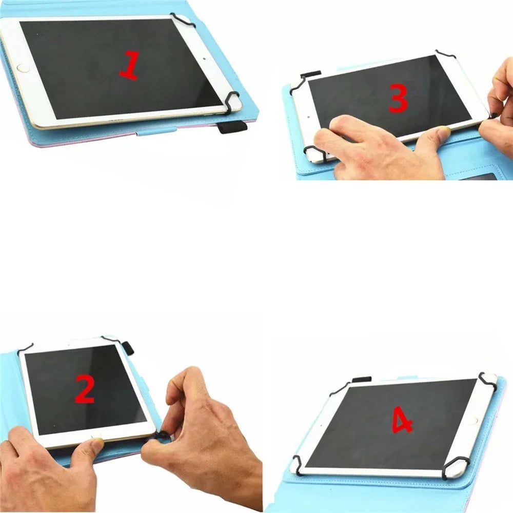 Full Protection Pattern Printing Universal Leather Tablet Case for 8-inch Tablets - Lion - 7