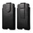Genuine Leather Hanging Waist Bag Phone Pouch Men Side Bag Phone Case for 7.2-inch Smartphones - Black - 1