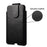 Genuine Leather Hanging Waist Bag Phone Pouch Men Side Bag Phone Case for 7.2-inch Smartphones - Black - 3