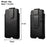 Genuine Leather Hanging Waist Bag Phone Pouch Men Side Bag Phone Case for 7.2-inch Smartphones - Black - 4