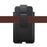 Genuine Leather Hanging Waist Bag Phone Pouch Men Side Bag Phone Case for 7.2-inch Smartphones - Black - 7