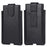 Genuine Leather Hanging Waist Bag Phone Pouch Men Side Bag Phone Case for 5.5''-6.5'' Smartphones - Black - 1