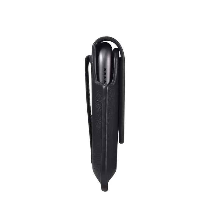Leather Phone Belt Case Waist Bag Vertical Phone Pouch Cover Belt Clip for iPhone 11 Pro Max 5.5-6.5 inch Phone - Black - 7