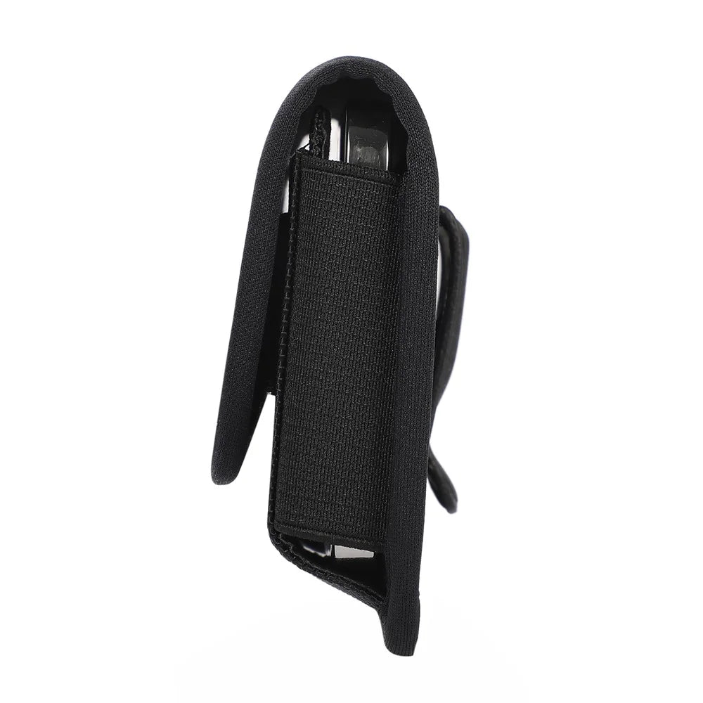 Nylon Holster Pouch (17.5*9.2*2.2cm) Horizontal Nylon Belt Case Card Bag with Belt Loop Pouch Holder - Black - 7