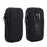 Universal Double Layer Pouch Mobile Phone Case Waist Bag with Carabiner and Lanyard for 5.5 / 6.5 / 6.7 / 6.9 inch Phone - Black - 1