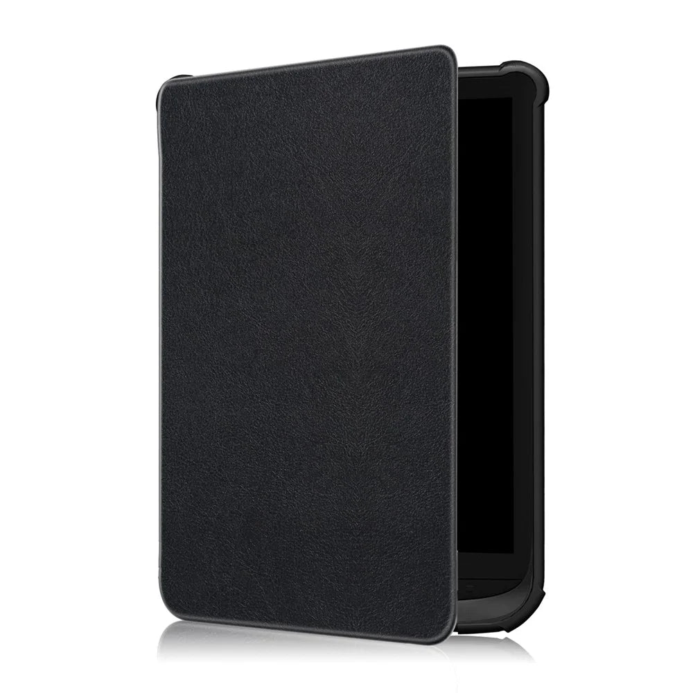 Universal Solid Color Leather Tablet Protective Case for PocketBook 617 / Basic Lux 3 / 616 / 627 / 632 / 632 Plus / 632 / 633 / 628 / 606 / Touch Lux 4 / Touch Lux 5 / Basic Lux 2 / Basic 4 / Touch HD 3 / Touch HD 3 Limited Edition - Black - 4