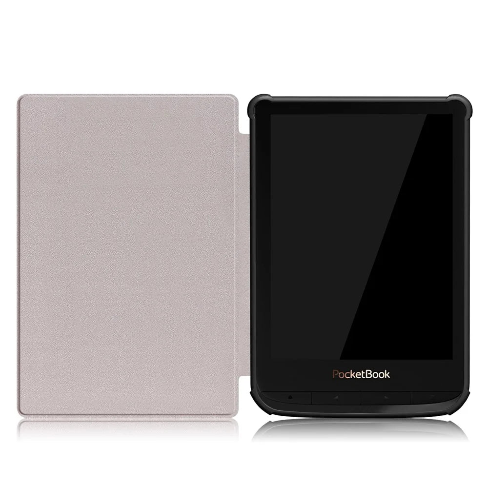 Universal Solid Color Leather Tablet Protective Case for PocketBook 617 / Basic Lux 3 / 616 / 627 / 632 / 632 Plus / 632 / 633 / 628 / 606 / Touch Lux 4 / Touch Lux 5 / Basic Lux 2 / Basic 4 / Touch HD 3 / Touch HD 3 Limited Edition - Black - 5