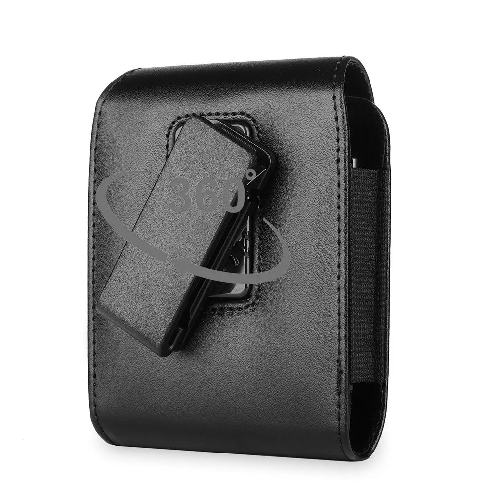 360 Degree Roating Belt Clip Cell Phone Waist Bag for Samsung Galaxy Z Flip3 5G Motorola Razr 5G - 7