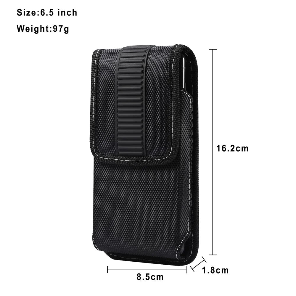 6.5 Inch Phone Bag for iPhone 11 Pro Max / Honor 50 / Huawei Mate 40 Waist Belt Loop Oxford Cloth Cellphone Waist Bag - 7