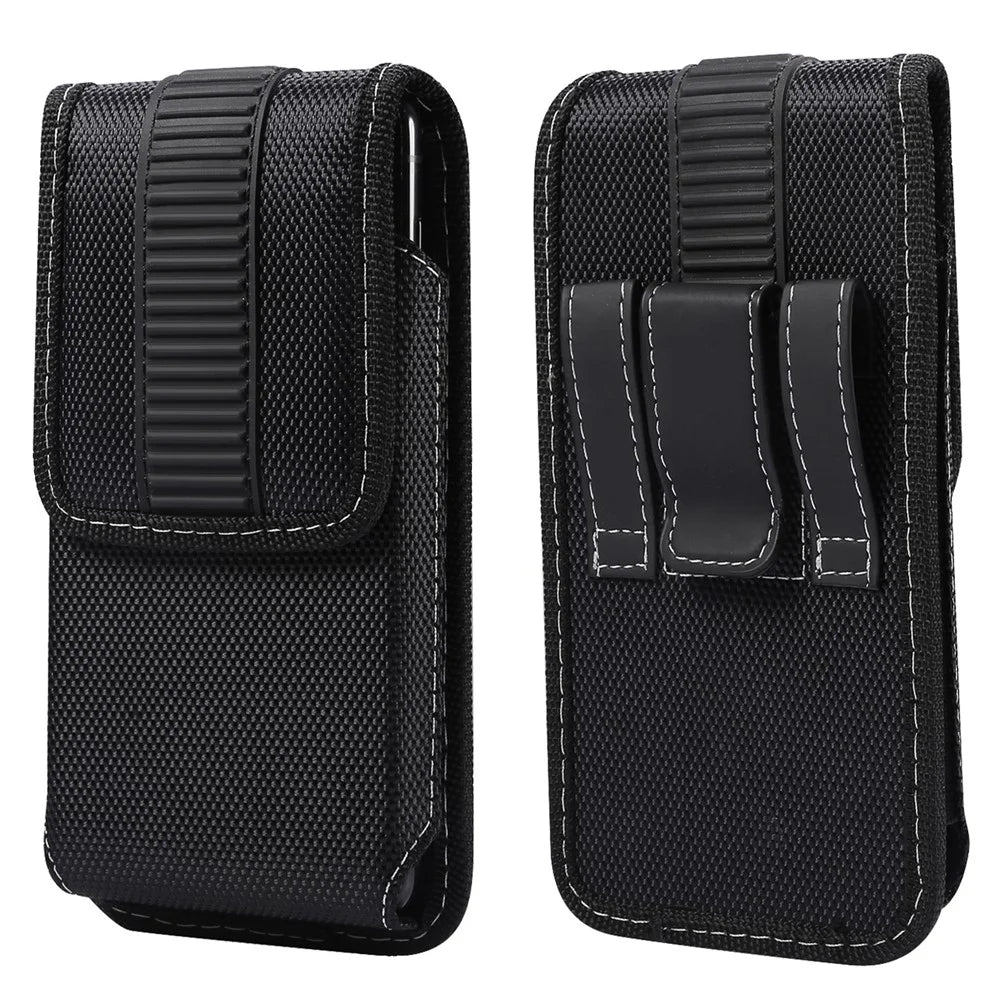 6.7-6.9inch Cellphone Pouch Belt Loop Back Clip Waist Bag for iPhone 13 Pro Max / 12 Pro Max / Samsung Galaxy Note 10 / Note 10 Plus - 1