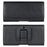 PU Leather Horizontal Belt Holster (18.5x10x2.5cm) Carrying Cell Phone Holder Belt Clip Holder Case Pouch - Black - 1