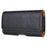 PU Leather Horizontal Belt Holster (18.5x10x2.5cm) Carrying Cell Phone Holder Belt Clip Holder Case Pouch - Black - 2