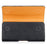 PU Leather Horizontal Belt Holster (18.5x10x2.5cm) Carrying Cell Phone Holder Belt Clip Holder Case Pouch - Black - 4