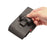 PU Leather Belt Clip Pouch Belt Loop Purse Waist Bag Dual Phone Slots + Card Slots for Phone Size Between 6.7-6.9 Inches - 7