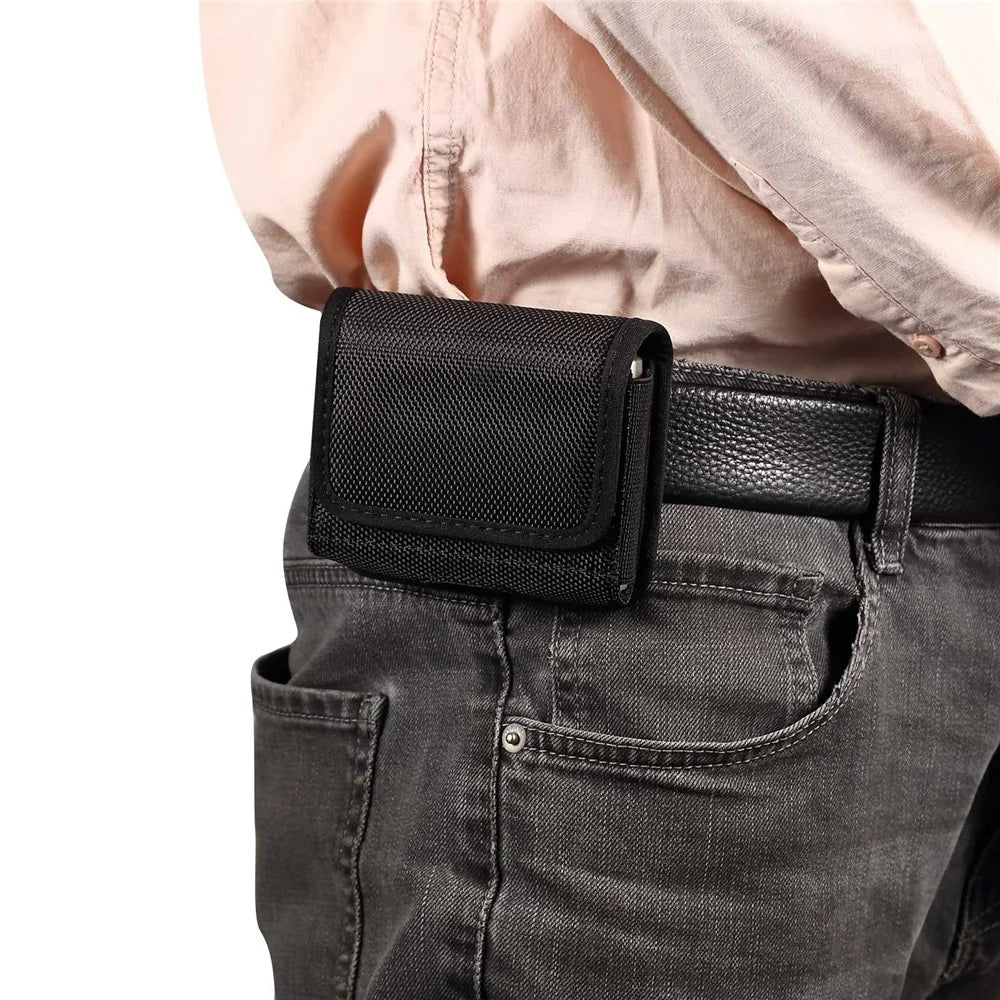 For Huawei Pura X / P50 Pocket / Pocket S / Samsung Galaxy Z Flip8 /  Z Flip7 5G / Z Flip3 5G / Z Flip 5G / Z Flip Oxford Cloth Folding Phone Bag Waist Belt Clip Cell Phone Case - 7