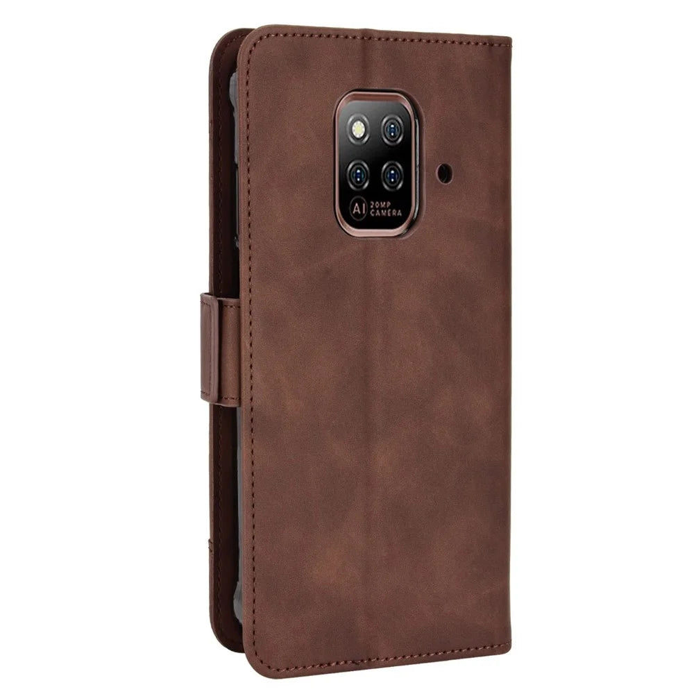 For Ulefone Power Armor 14 4G/14 Pro 4G Multi-Card Holder Slots Wallet Phone Case PU Leather Stand Magnetic Flip Protective Cover - Brown - 5