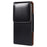 6.9 Inch Men's Waist Phone Pouch Bag Glossy Surface Vertical Flip Phone Carrying Case - 4