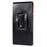 6.9 Inch Men's Waist Phone Pouch Bag Glossy Surface Vertical Flip Phone Carrying Case - 5