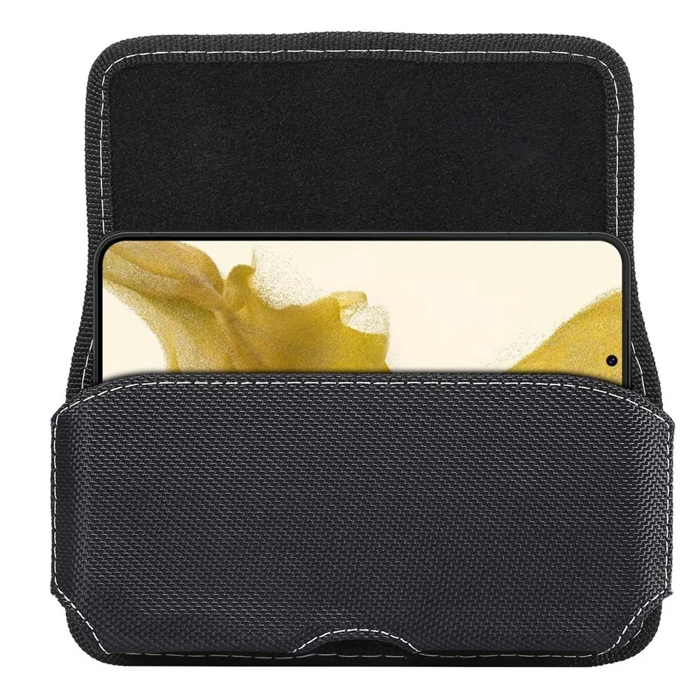 5.8 - 6.1 inch Phones Oxford Cloth Holster Case Horizontal Style Waist Belt Clip Phone Bag Pouch - 4