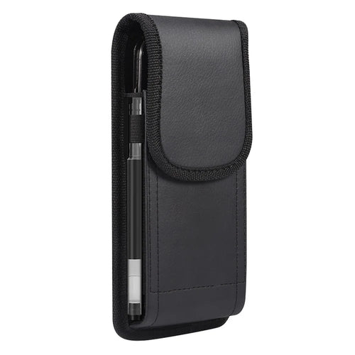 Magnetic Closure Belt Bag for 4.7-5.4 inch Cell Phones Waist Pocket Litchi Texture Vertical PU Leather Pouch - 1