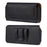 Horizontal Cowhide Texture PU Leather+Nylon Phone Belt Bag for 4.7-5.4" Smartphone Waist Pouch - Black - 1