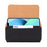 Horizontal Cowhide Texture PU Leather+Nylon Phone Belt Bag for 4.7-5.4" Smartphone Waist Pouch - Black - 3