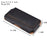 Horizontal Cowhide Texture PU Leather+Nylon Phone Belt Bag for 4.7-5.4" Smartphone Waist Pouch - Black - 6