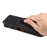 Horizontal Cowhide Texture PU Leather+Nylon Phone Belt Bag for 4.7-5.4" Smartphone Waist Pouch - Black - 7