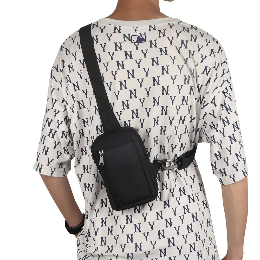 6.5'' / 6.9'' / 7.2'' Chest Shoulder Bag Phone Bag Water Resistant Nylon Casual Shoulder Backpack Sling Travel Bag - Black - 4