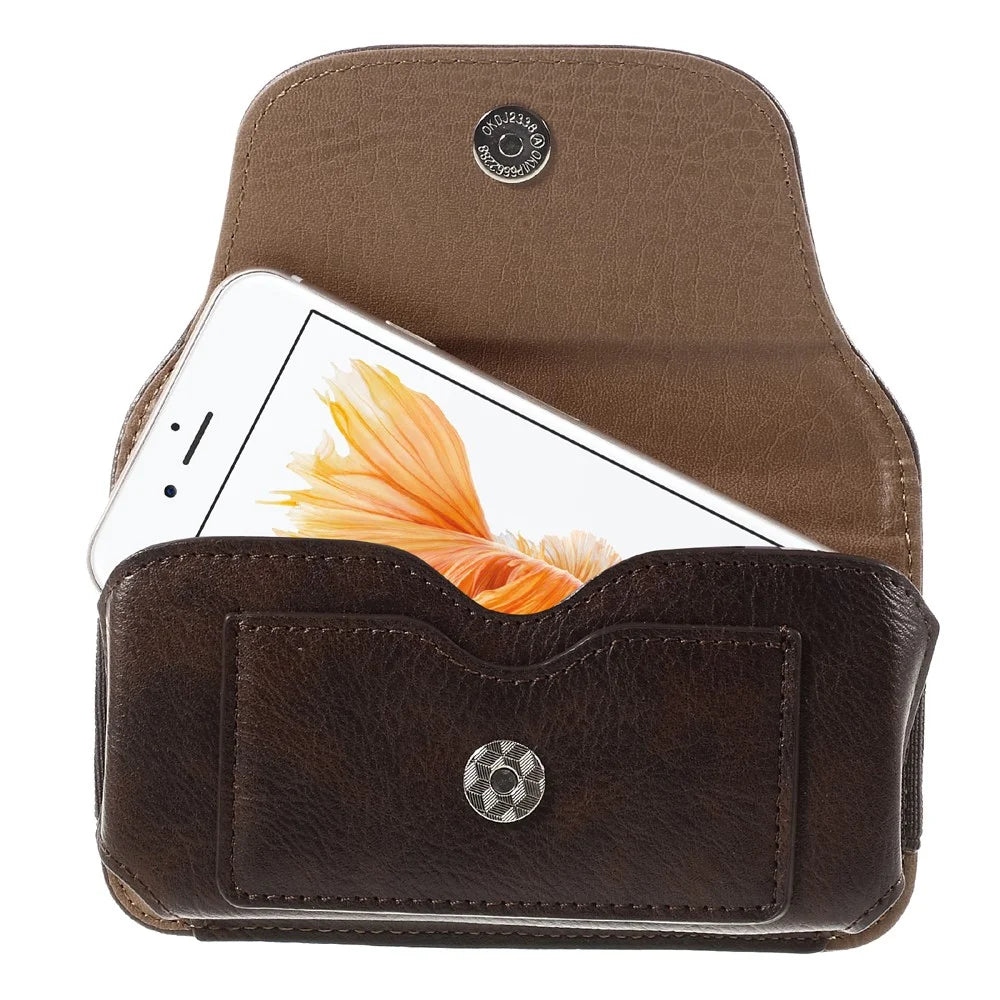 Universal Leather Holster Cover for iPhone 6s Plus/6 Plus, Size: 165 x 80 x 11mm - Coffee - 4